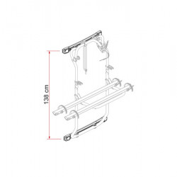 Mounting profile kit bars DJ Crafter from 2017 onwards - Silver
