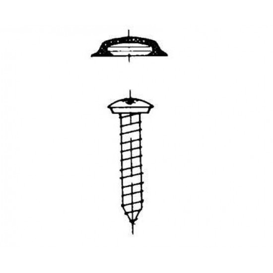 Cap screw for interior trim