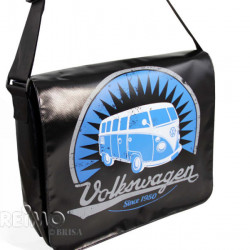 VW Collection shoulder bag "Bulli", made of truck tarpaulin, 33x40x12cm, black