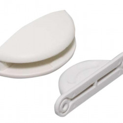 Door stop, 1 pc., white plastic