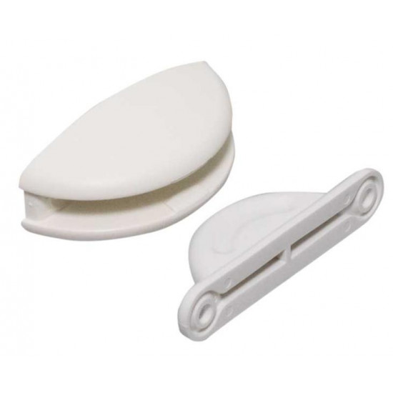 Door stop, 1 pc., white plastic