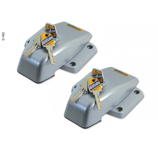 VAN Security for sliding, rear and wing doors, set of 2, grey/silver