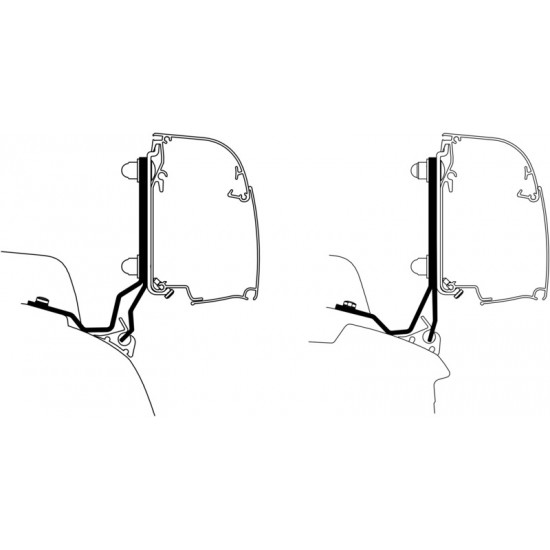 Awning adapter for Thule wall awnings