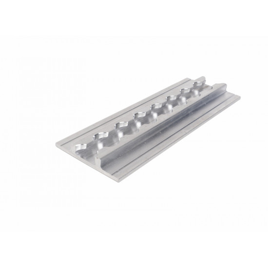 Extra wide lashing rail - silver