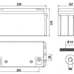 Carbest Deep Cycle AGM Power Line Battery 80Ah
