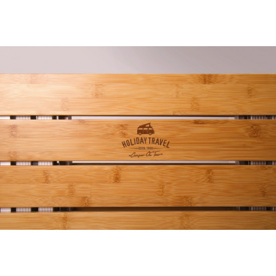 HOLIDAY TRAVEL Folding Table Single Bamboo - 50x50x60 cm