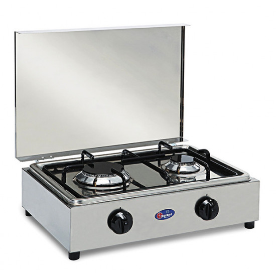 2-burner gas stove with flame failure device and removable cooking top – Parker