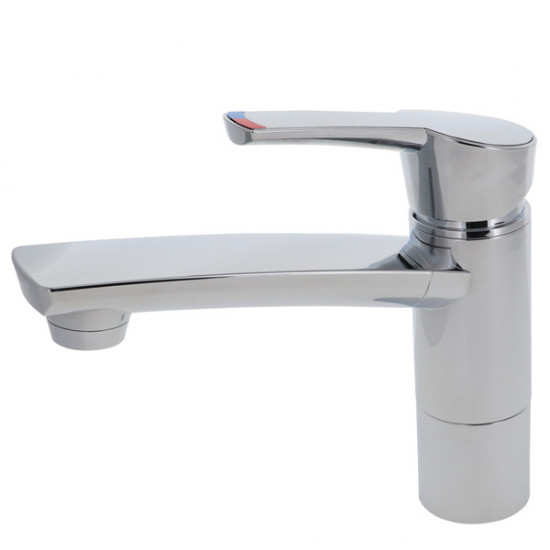 COMO automatic single-lever mixer tap, chrome, height 17 cm, spout 14 cm, NFL 350 mm 8/10 mm, 1" mounting
