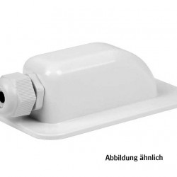 Cable entry - single - white - large