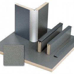 Furniture panel anthracite metallic - HPL laminate - 1/4 panel