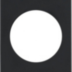 Berker INTEGRO Pure 3-gang frame, matte black