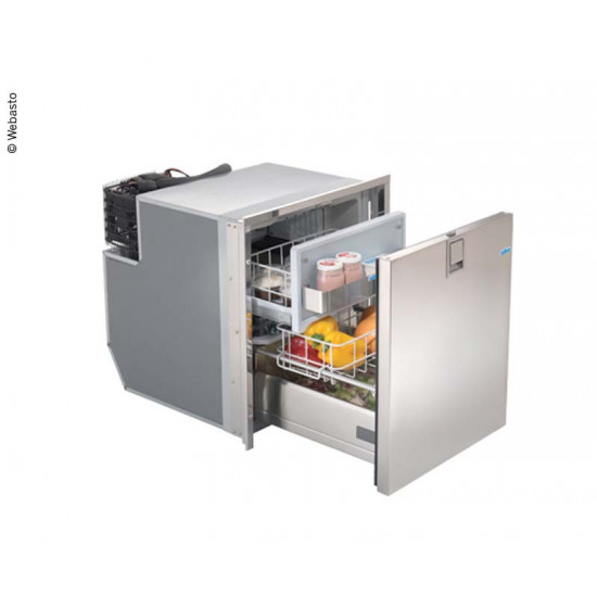 Drawer refrigerator 65L stainless steel 12/24V DC, frost-free