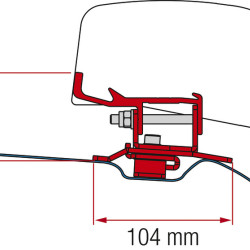 Fiamma Adapter for F40Van PSA 260, deep black