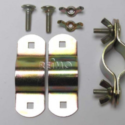 Double pipe clamp 28+32 loose
