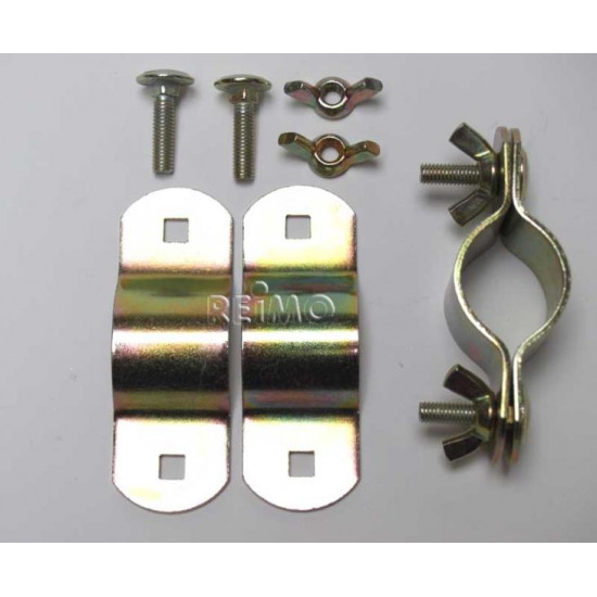 Double pipe clamp 28+32 loose