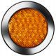 LED indicator, 12V, 3W, yellow, IP67, 500 mm cable
