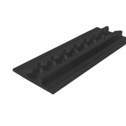 Extra wide lashing rail - Black