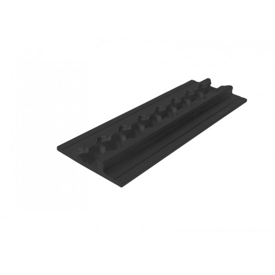 Extra wide lashing rail - Black