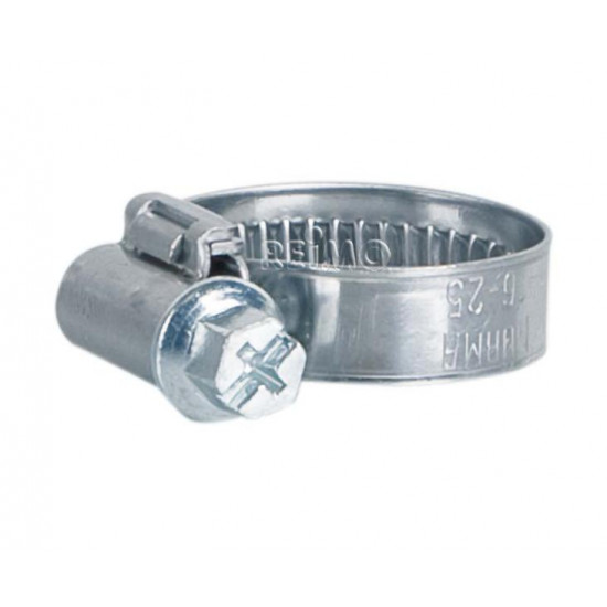 Hose clamp 10 - 16 mm diameter - stainless steel