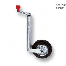 Support wheel 200x50mm, D 48 mm, solid rubber with steel rim