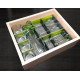 Purvario drawer runners, 8-pack - lime/anthracite
