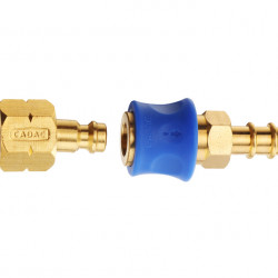 Coupling piece for the gas hose