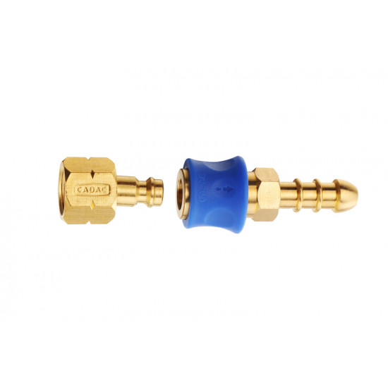Coupling piece for the gas hose