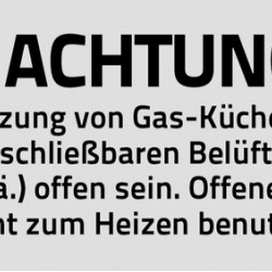 Stickers - For gas kitchen appliances