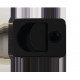 STS Kubus recessed handle lock for Zadi cylinder locks - Black