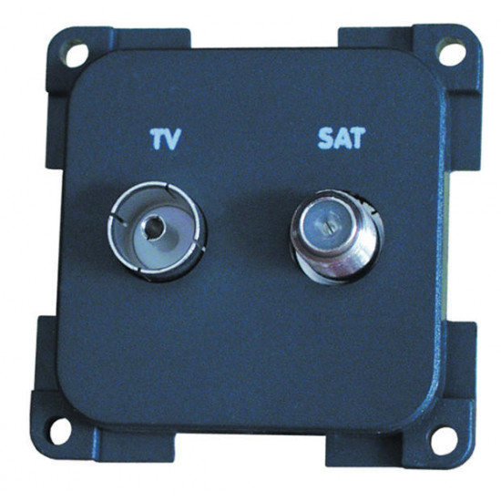 TV + satellite socket
