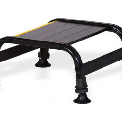 Single step, aluminum, load capacity up to 200kg