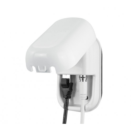 Outdoor socket RJ45 & F-connector white