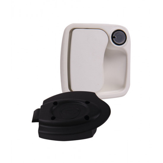 Euro garage lock 30 mm - White