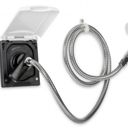 Service hatches with shower - White