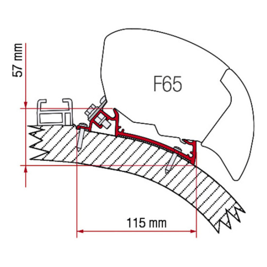 Fiamma F65 Carthago Chic adapter