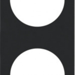 Berker INTEGRO Pure 2-gang frame, matte black