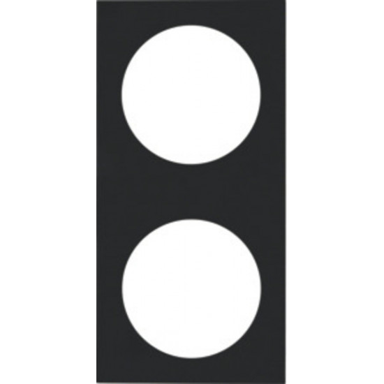 Berker INTEGRO Pure 2-gang frame, matte black