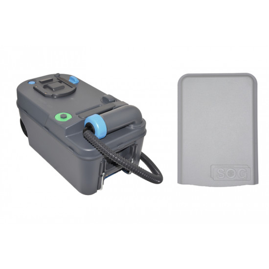 SOG ventilation set C220 for side wall, light grey