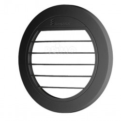 Flat air vent 0° black for Airtronic D3 floor heater, Ø90mm