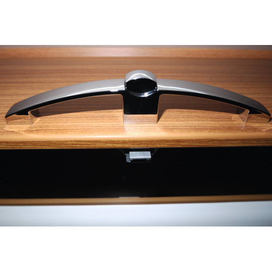 Push-button handle - chrome, glossy