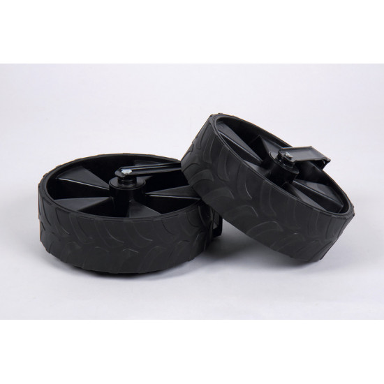 Camp4 transport trolley with removable tires and pannier