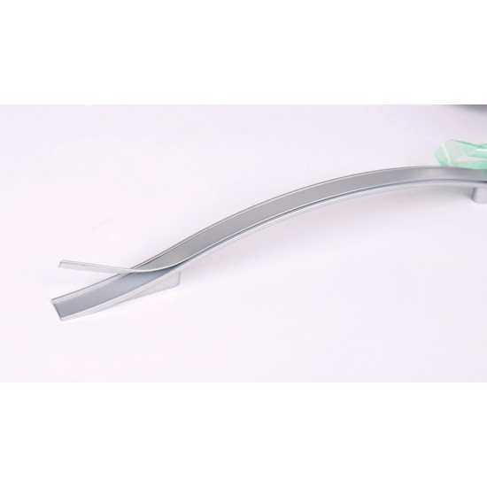 Cabinet handle, silver, matt lacquered, length 160mm