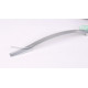 Cabinet handle, silver, matt lacquered, length 160mm