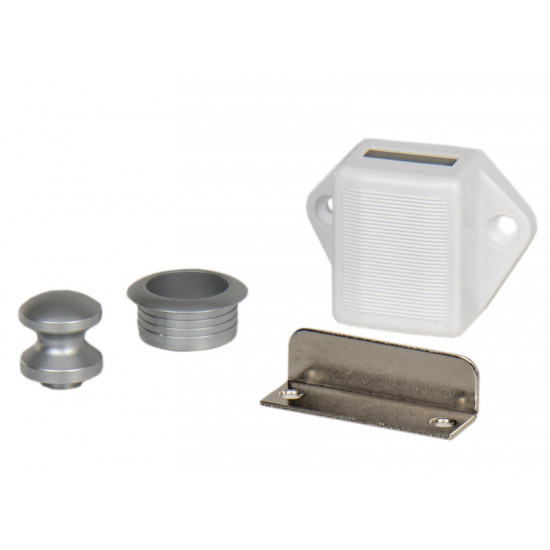 Push Lock Mini - Matte Chrome