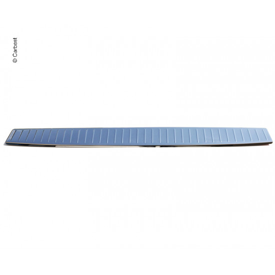Carbest loading sill protector for Mercedes Vito, made of brushed stainless steel