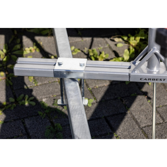 Drawbar adapter for bicycle carriers