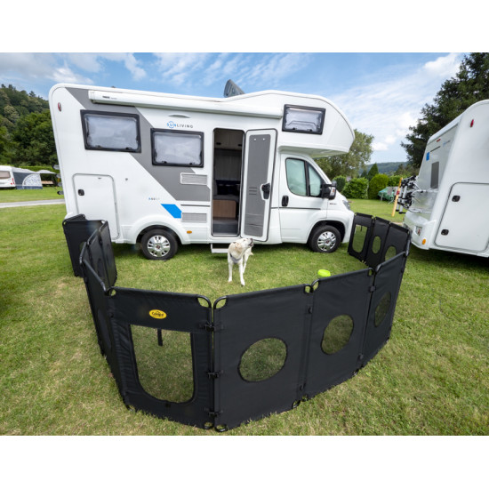 Foldable dog enclosure