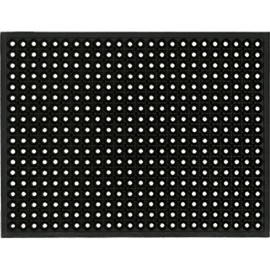 Twin rubber floor mat