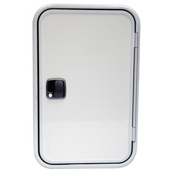 Prefabricated caravan door in System 2000, white