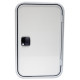 Prefabricated caravan door in System 2000, white